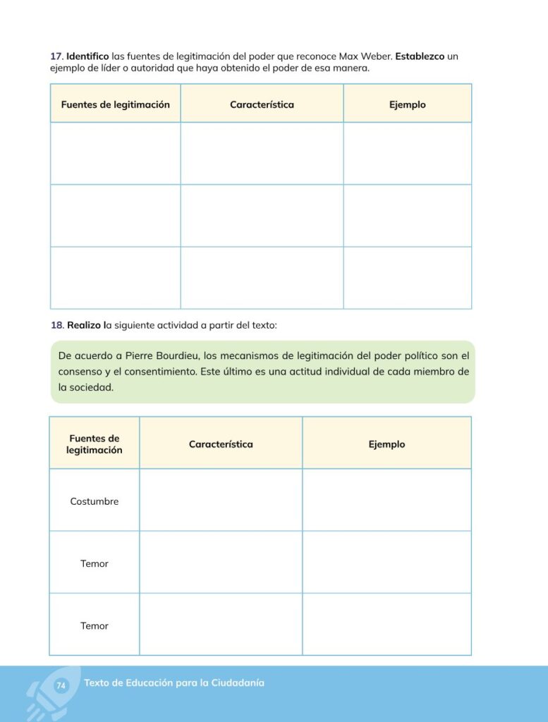 Educación para la Ciudadanía – Bachillerato General – Primer - Página 75 - Contenido informativo Resumido