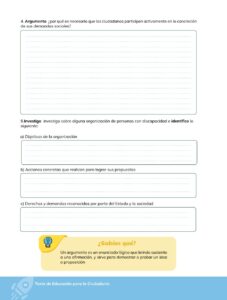 Libro Educación para la Ciudadanía – Bachillerato General – Primero de Bachillerato – Pág 99 – Resuelto pdf