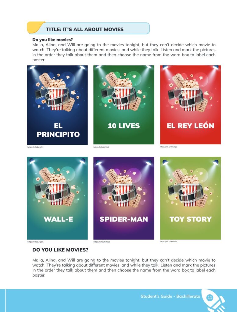 ENGLISH 1 – High School Level – Student book for curricular - Página 12 - Contenido informativo Resumido