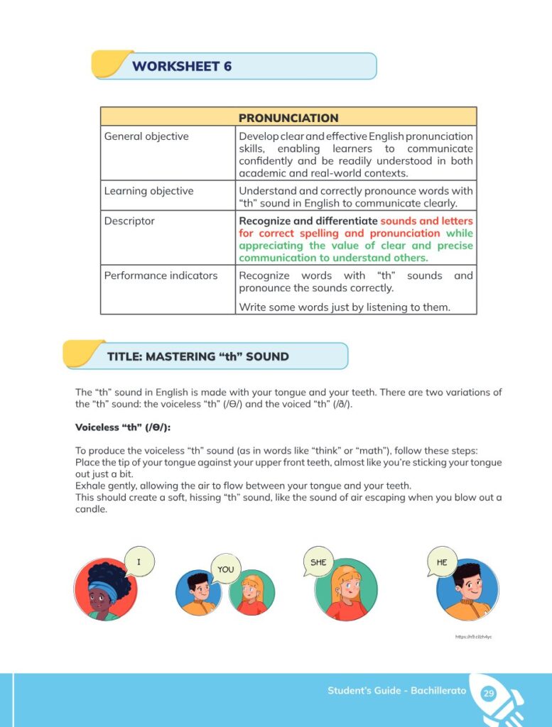 ENGLISH 1 – High School Level – Student book for curricular - Página 30 - Contenido informativo Resumido