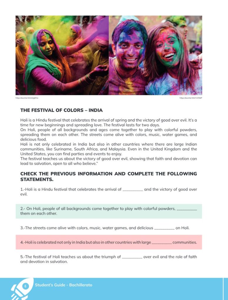 ENGLISH 1 – High School Level – Student book for curricular - Página 7 - Contenido informativo Resumido