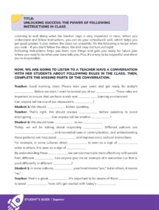 Libro ENGLISH – General Basic Education – Superior Sublevel – Student text for curricular transition – (texto no indica grado específico) – Pág 13 – Resuelto pdf