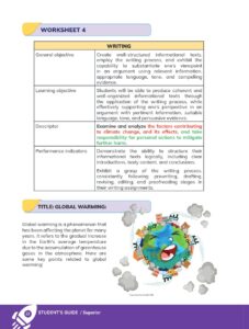 Libro ENGLISH – General Basic Education – Superior Sublevel – Student text for curricular transition – (texto no indica grado específico) – Pág 23 – Resumido pdf