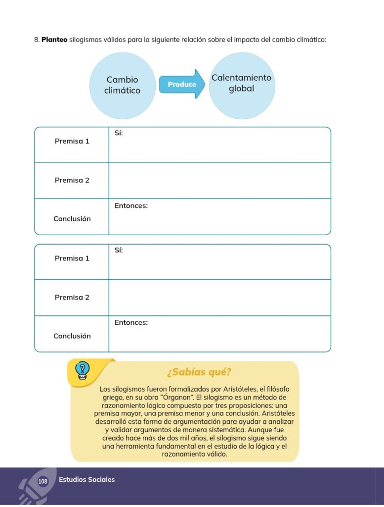 ESTUDIOS SOCIALES - Educación General Básica - Subnivel Supe - Página 109 - Ejercicios Resuelto