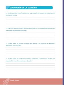 Libro Estudios Sociales – Educación General Básica – Séptimo de Básica – Pág 111 – Resuelto pdf