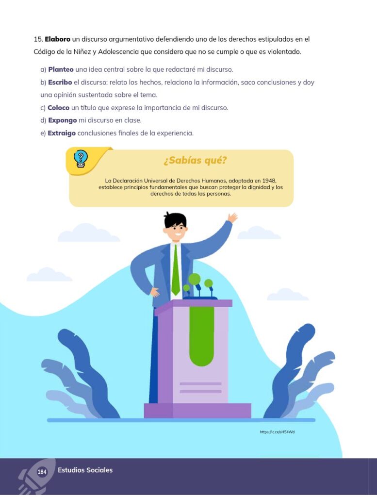 ESTUDIOS SOCIALES - Educación General Básica - Subnivel Supe - Página 185 - Evaluación Resuelto