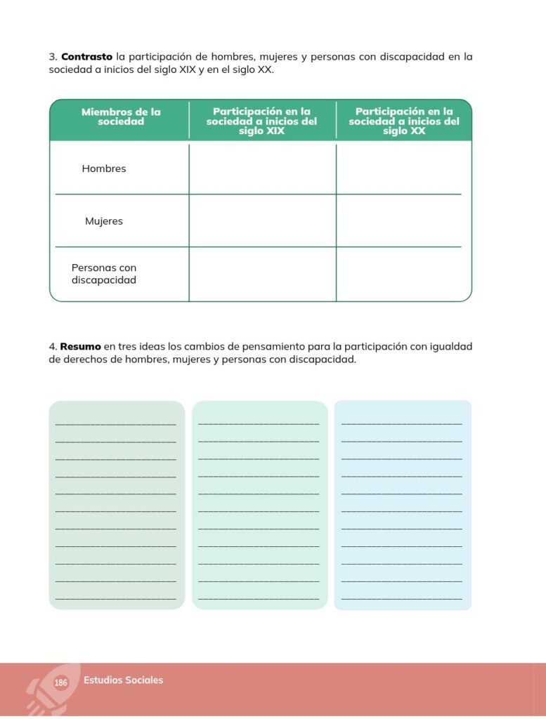Estudios Sociales - Educación General Básica - Séptimo de Bá - Página 187 - Ejercicios Resuelto
