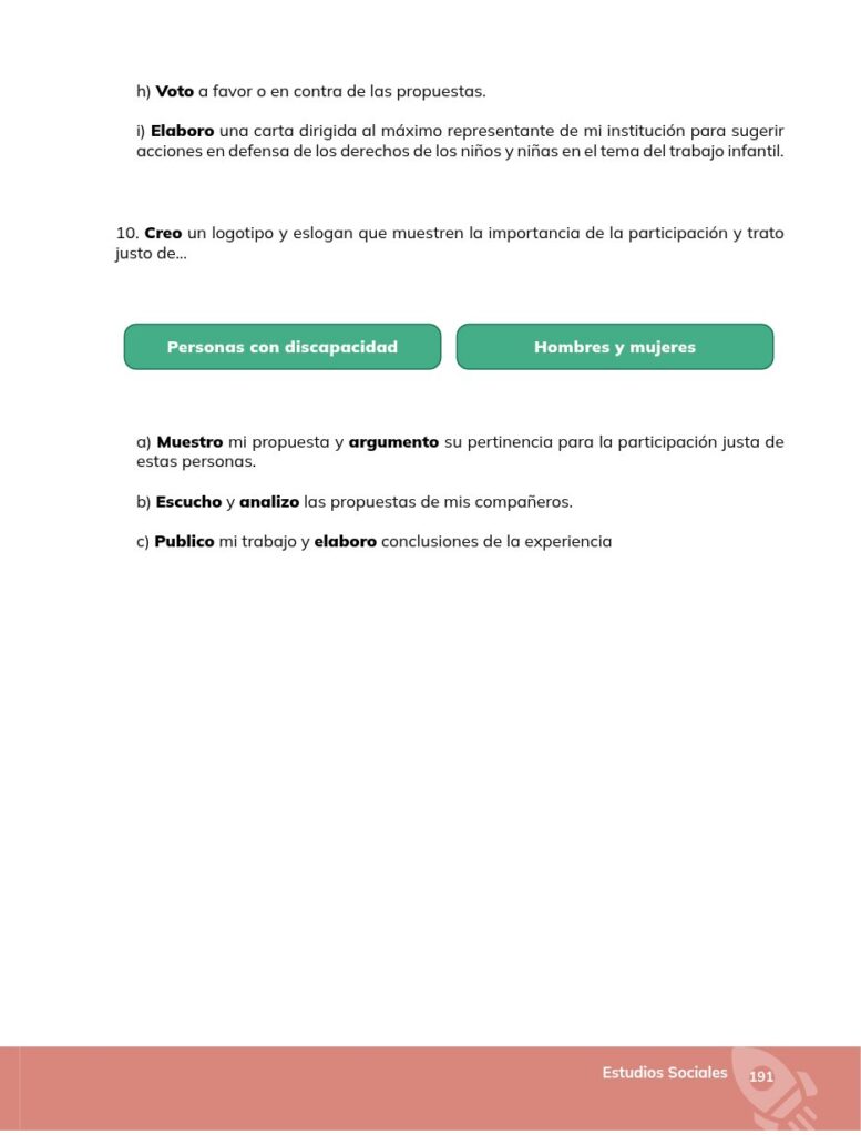 Estudios Sociales - Educación General Básica - Séptimo de Bá - Página 192 - Ejercicios Resuelto