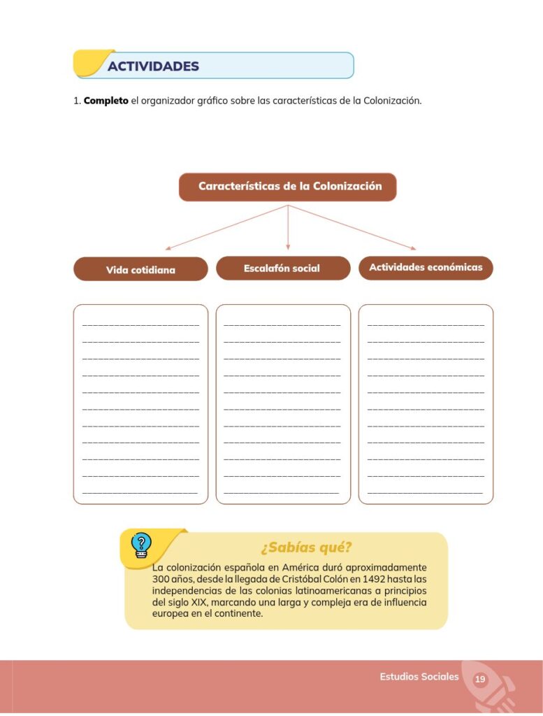 Estudios Sociales - Educación General Básica - Séptimo de Bá - Página 20 - Ejercicios Resuelto
