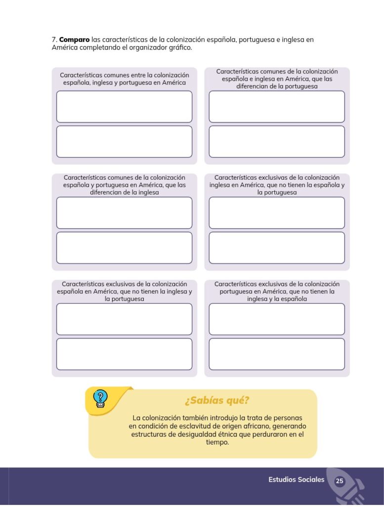 ESTUDIOS SOCIALES - Educación General Básica - Subnivel Supe - Página 26 - Ejercicios Resuelto