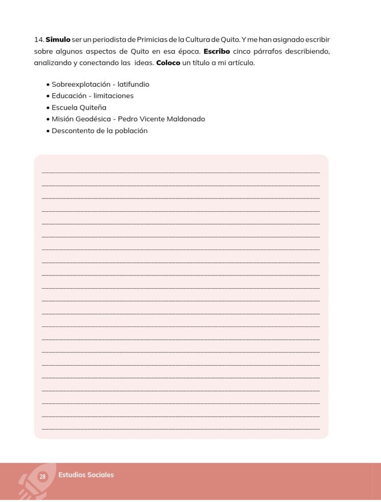 Estudios Sociales - Educación General Básica - Séptimo de Bá - Página 29 - Lectura Resumido