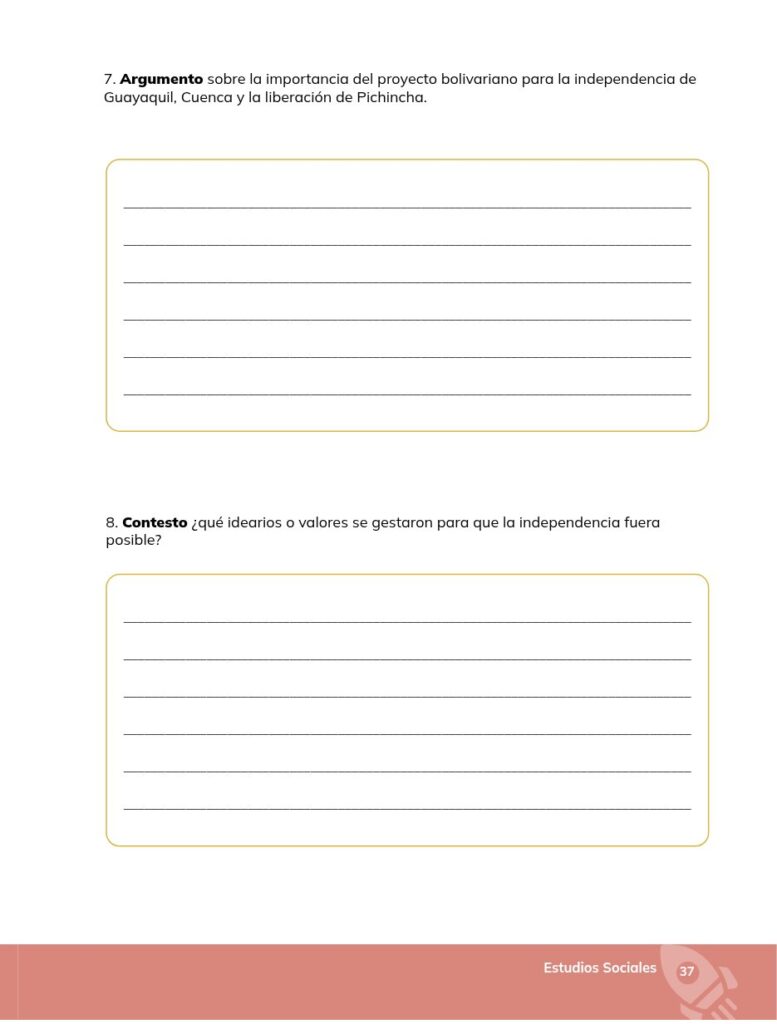 Estudios Sociales - Educación General Básica - Séptimo de Bá - Página 38 - Ejercicios Resuelto