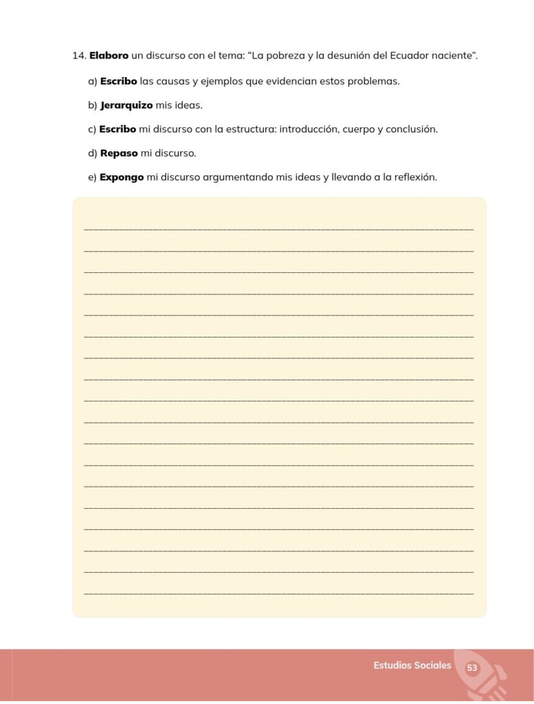 Estudios Sociales - Educación General Básica - Séptimo de Bá - Página 54 - Ejercicios Resuelto