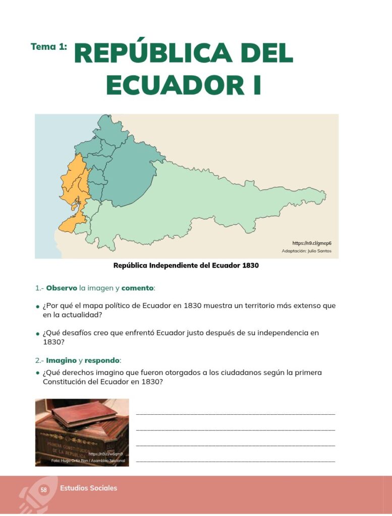 Estudios Sociales - Educación General Básica - Séptimo de Bá - Página 59 - Ejercicios Resuelto