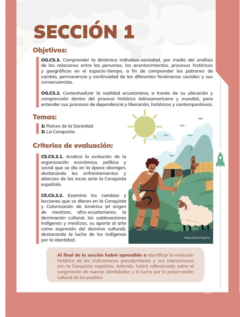 Estudios Sociales - Educación General Básica - Séptimo de Bá - Página 6 - Contenido informativo Resumido