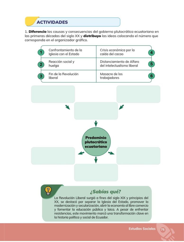 Estudios Sociales - Educación General Básica - Séptimo de Bá - Página 76 - Contenido informativo Resuelto