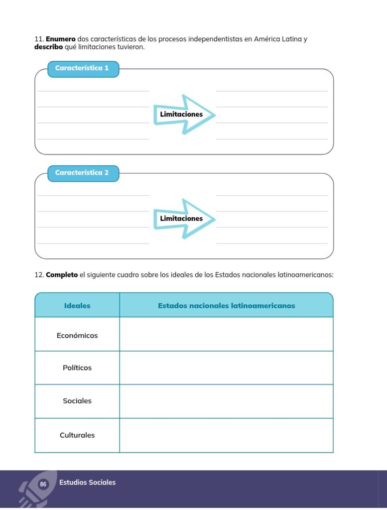 ESTUDIOS SOCIALES - Educación General Básica - Subnivel Supe - Página 87 - Ejercicios Resuelto