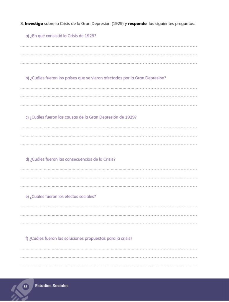 ESTUDIOS SOCIALES – Educación General Básica – Subnivel Supe - Página 57 - Ejercicios Resuelto