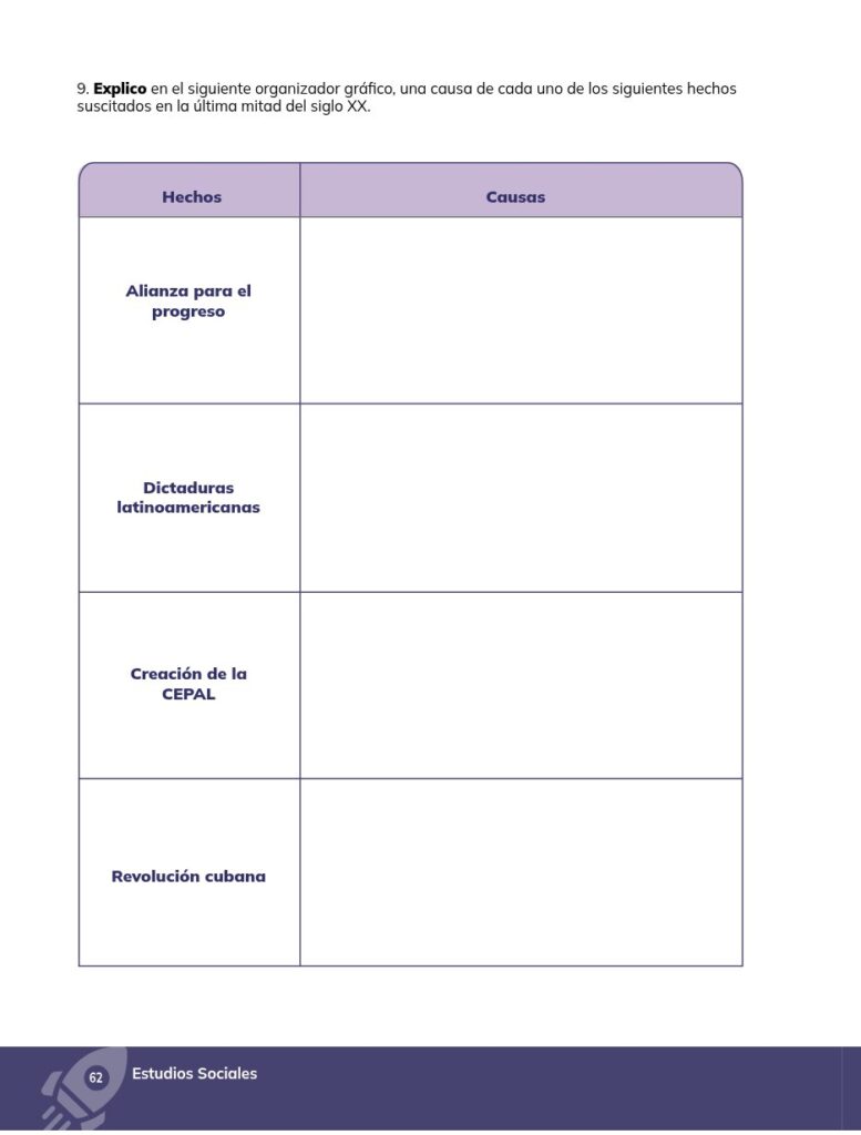 ESTUDIOS SOCIALES – Educación General Básica – Subnivel Supe - Página 63 - Ejercicios Resuelto
