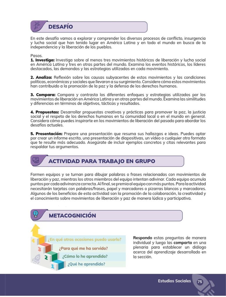 ESTUDIOS SOCIALES – Educación General Básica – Subnivel Supe - Página 76 - Proyecto Resuelto