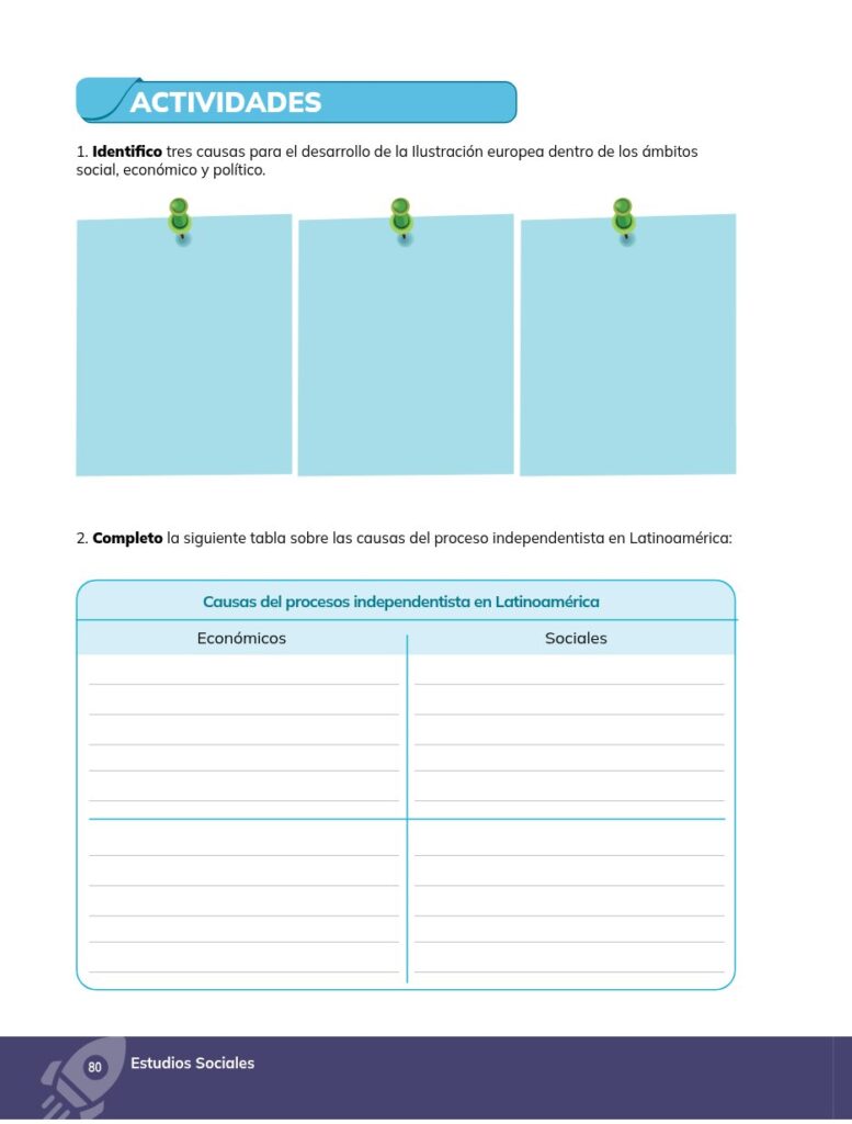 ESTUDIOS SOCIALES – Educación General Básica – Subnivel Supe - Página 81 - Ejercicios Resuelto