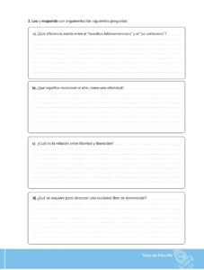 Libro Filosofía – Bachillerato General – Primero de Bachillerato – Pág 102 – Resuelto pdf