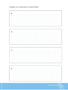 Libro Filosofía – Bachillerato General – Primero de Bachillerato – Pág 106 – Resuelto pdf