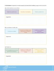 Libro Filosofía – Bachillerato General – Primero de Bachillerato – Pág 125 – Resuelto pdf