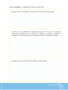 Libro Filosofía – Bachillerato General – Primero de Bachillerato – Pág 132 – Resuelto pdf