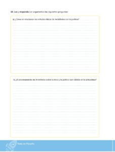 Libro Filosofía – Bachillerato General – Primero de Bachillerato – Pág 139 – Resuelto pdf