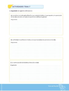 Libro Filosofía – Bachillerato General – Primero de Bachillerato – Pág 148 – Resuelto pdf