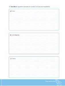 Libro Filosofía – Bachillerato General – Primero de Bachillerato – Pág 22 – Resuelto pdf