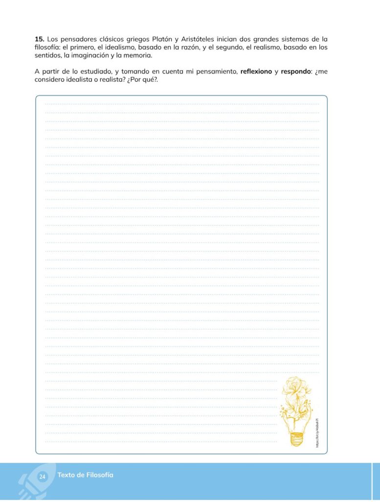 Filosofía – Bachillerato General – Primero de Bachillerato - Página 25 - Contenido informativo Resumido