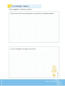 Libro Filosofía – Bachillerato General – Primero de Bachillerato – Pág 34 – Resuelto pdf