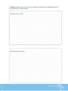 Libro Filosofía – Bachillerato General – Primero de Bachillerato – Pág 40 – Resuelto pdf