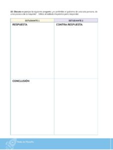 Libro Filosofía – Bachillerato General – Primero de Bachillerato – Pág 51 – Resuelto pdf