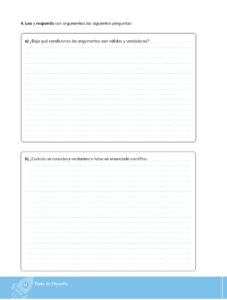 Libro Filosofía – Bachillerato General – Primero de Bachillerato – Pág 65 – Resuelto pdf