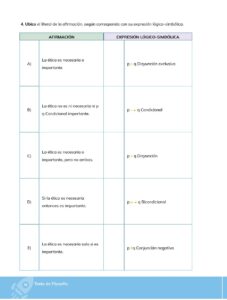 Libro Filosofía – Bachillerato General – Primero de Bachillerato – Pág 79 – Resuelto pdf