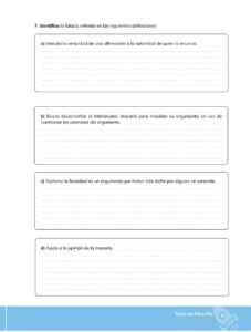 Libro Filosofía – Bachillerato General – Primero de Bachillerato – Pág 82 – Resuelto pdf