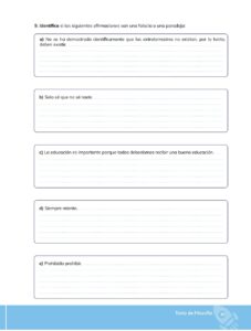 Libro Filosofía – Bachillerato General – Primero de Bachillerato – Pág 84 – Resuelto pdf