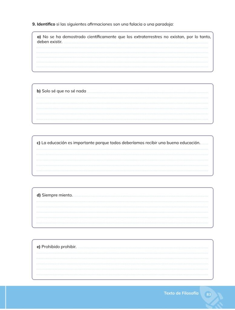 Filosofía – Bachillerato General – Primero de Bachillerato - Página 84 - Contenido informativo Resumido