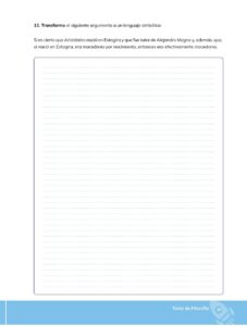 Libro Filosofía – Bachillerato General – Primero de Bachillerato – Pág 88 – Resuelto pdf