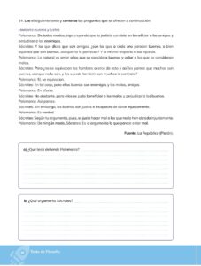 Libro Filosofía – Bachillerato General – Primero de Bachillerato – Pág 89 – Resuelto pdf