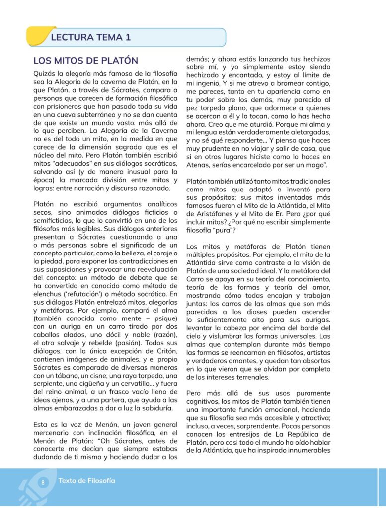 Filosofía – Bachillerato General – Primero de Bachillerato - Página 9 - Contenido informativo Resumido