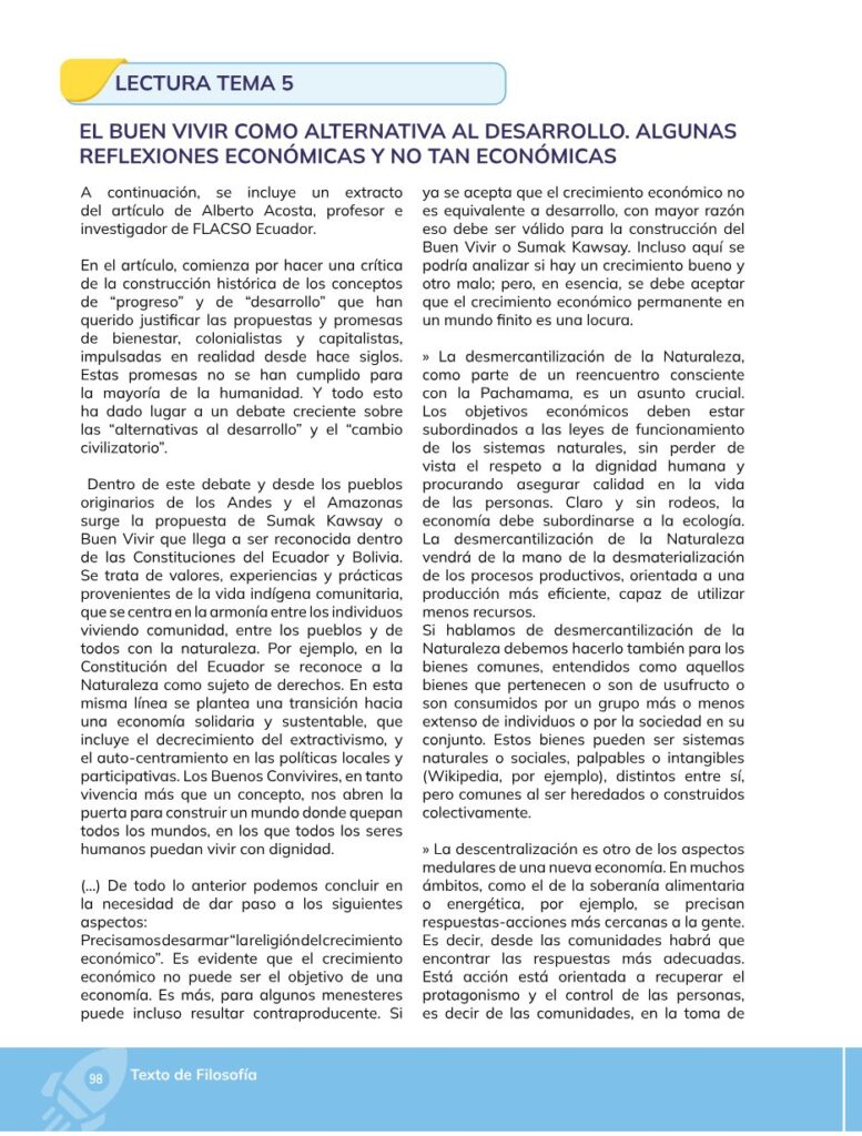Filosofía – Bachillerato General – Primero de Bachillerato - Página 99 - Contenido informativo Resumido