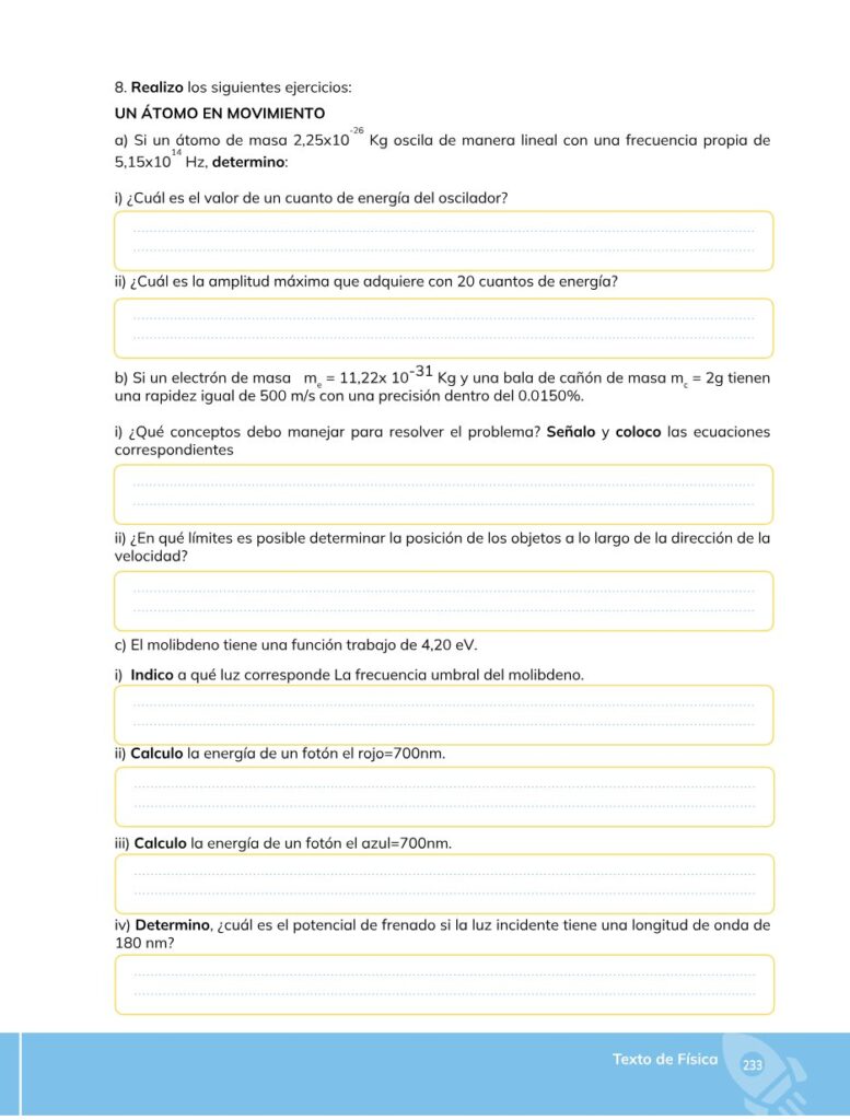 FÍSICA – Bachillerato General – 1 – Primero de Bachillerato - Página 234 - Contenido informativo Resumido