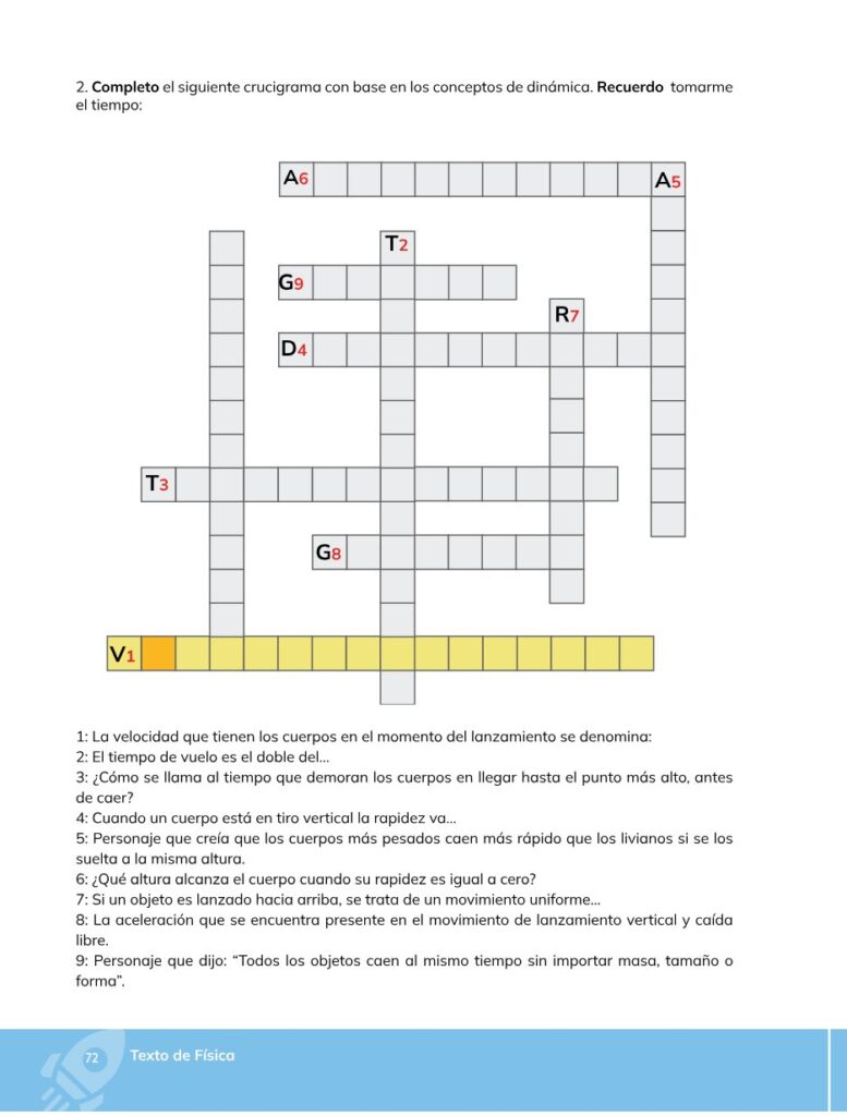FÍSICA – Bachillerato General – 1 – Primero de Bachillerato - Página 73 - Contenido informativo Resumido