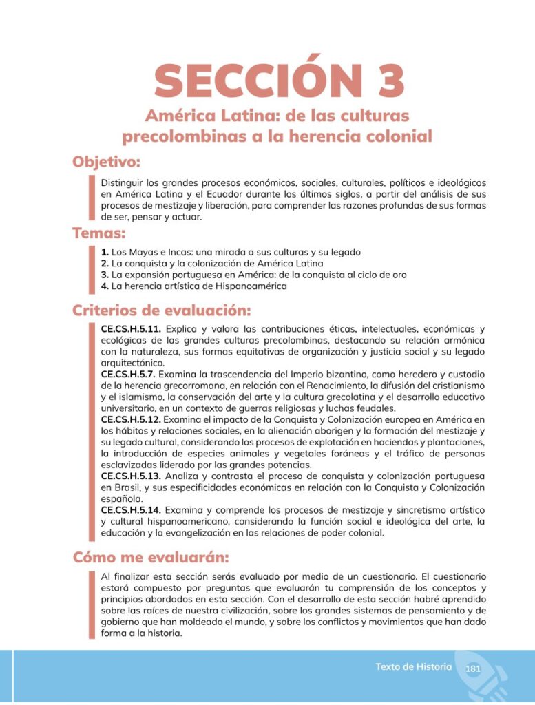 HISTORIA – Bachillerato General – 1 (Primero de Bachillerato - Página 182 - Contenido informativo Resumido