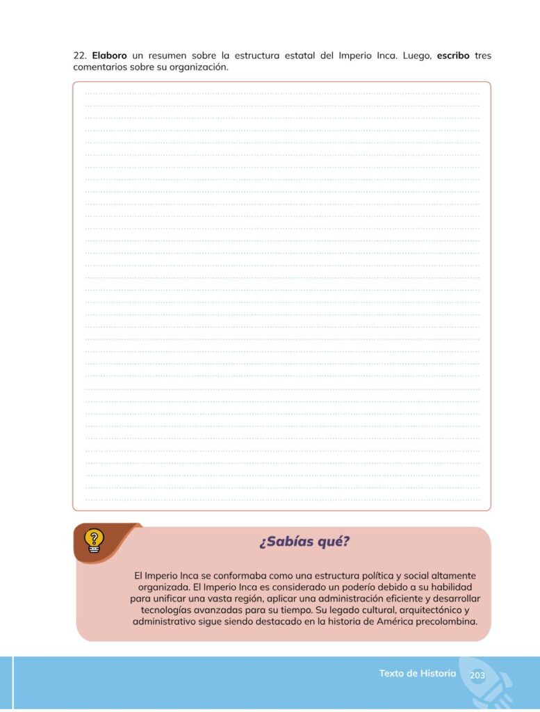 HISTORIA – Bachillerato General – 1 (Primero de Bachillerato - Página 204 - Contenido informativo Resumido