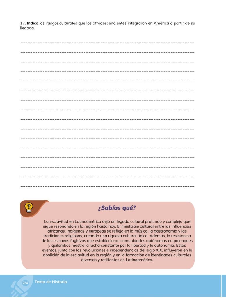 HISTORIA – Bachillerato General – 1 (Primero de Bachillerato - Página 225 - Contenido informativo Resumido